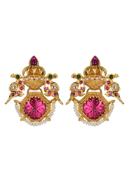 Tizora Carved Parrot Earrings 