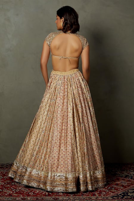 RI.Ritu Kumar Rajwadi Embroidered Lehenga Set 