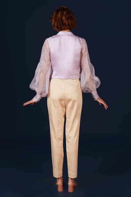 Archana Rao Organza Crop Top 