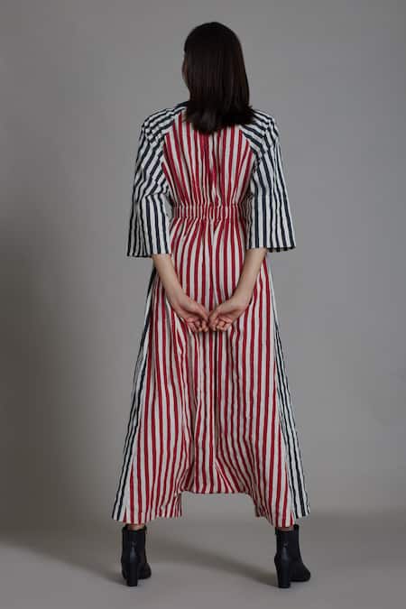 Mati UNO Stripe Pattern Jumpsuit 