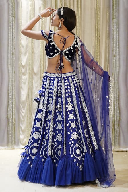 Archana Kochhar Sheesh Embroidered Lehenga Set 