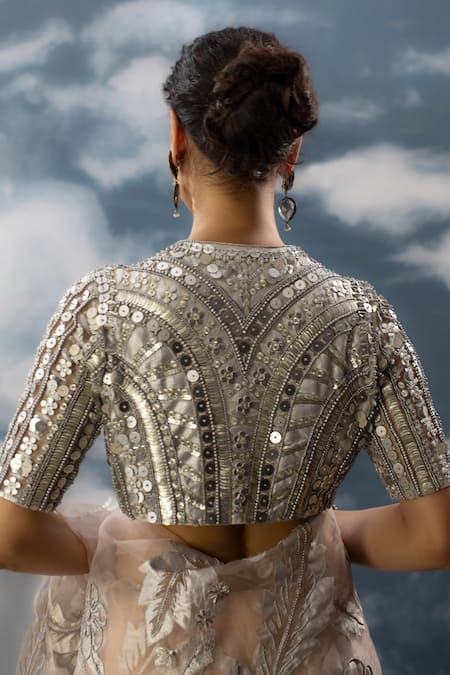 Saksham & Neharicka Chandani Hand Embroidered Blouse