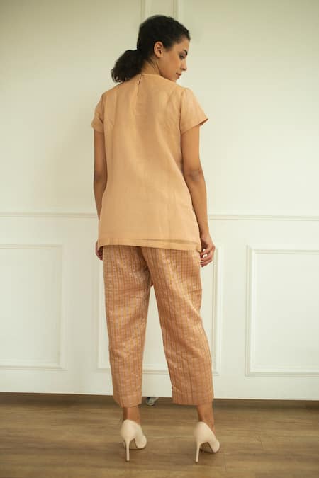 Oja Applique Embroidered Tunic & Pant Set 