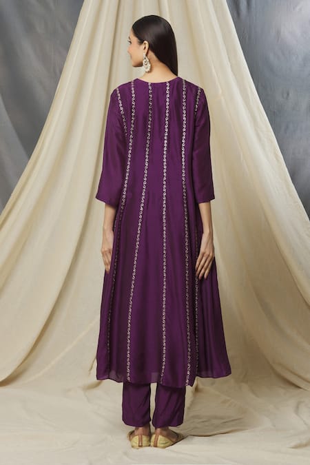 Apeksha Jain Label Kalabattu Embroidered Anarkali Set 