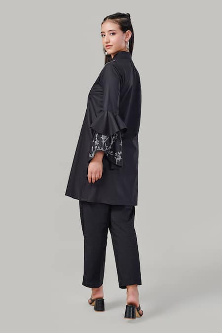 EK Dhaaga Embellished Bell Sleeve Shirt 