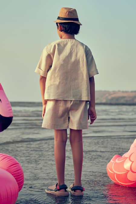 Little Luxury Side Button Placket Shirt 