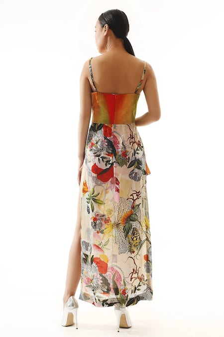 Mahima Mahajan Floral Print Strappy Dress 
