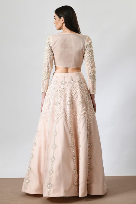 Salt And Spring Pearl Embroidered Lehenga Set 