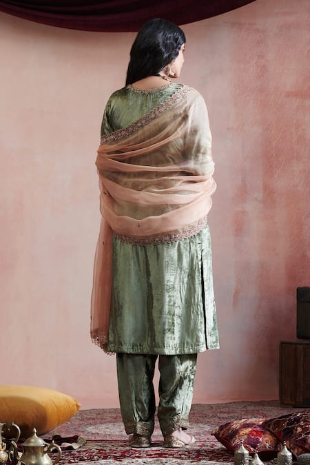 Weaver Story Embroidered Straight Kurta Set 