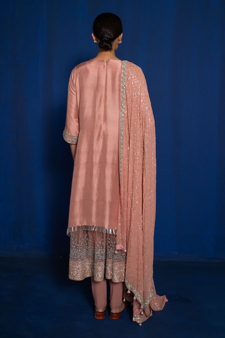 Romaa Hand Embroidered Anarkali & Kurta Set 