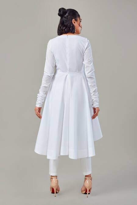 EK Dhaaga Panelled Gathered Sleeve Dress 