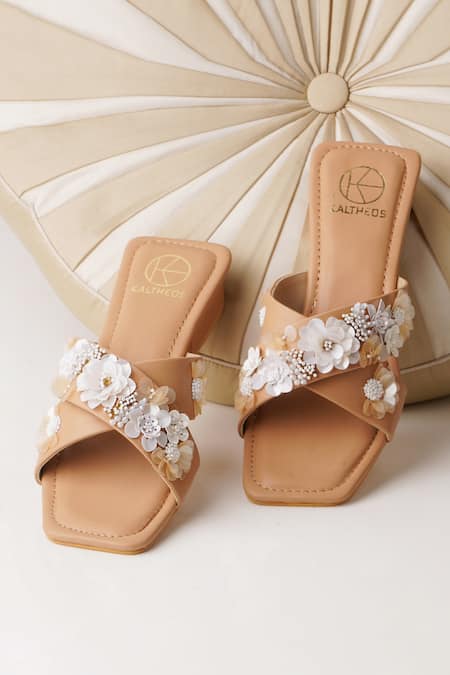 Sam Edelman Women's Bay Pearl Embellished Slide Sandals | Bloomingdale's