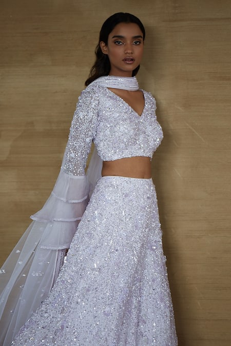 Nadine Dhody Alia Sequin Embroidered Lehenga Set 