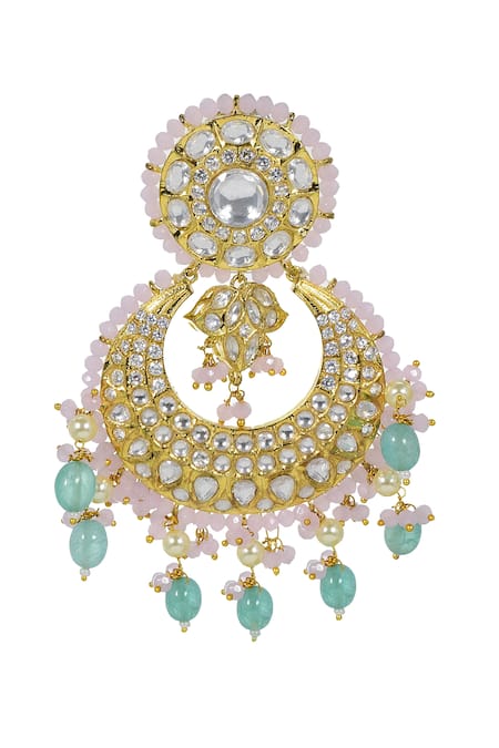 Tizora Kundan Embellished Chandbalis 