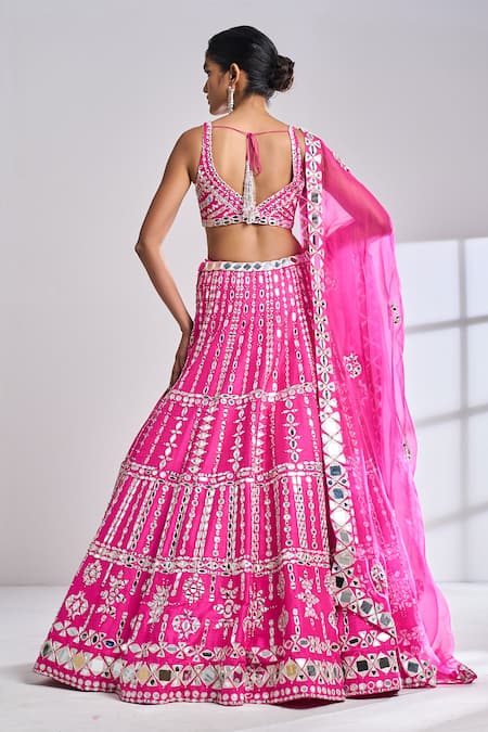 Seema Gujral Mirror Work Lehenga Set 