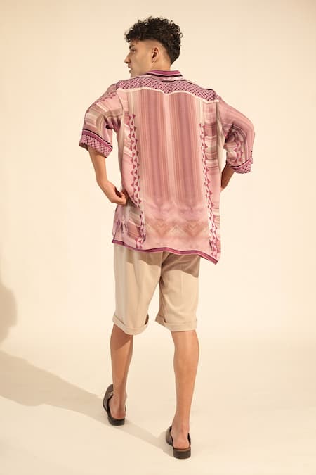 Shop_Nikita Mhaisalkar_Grey Linen Luxe Suiting Shorts _at_Aza_Fashions