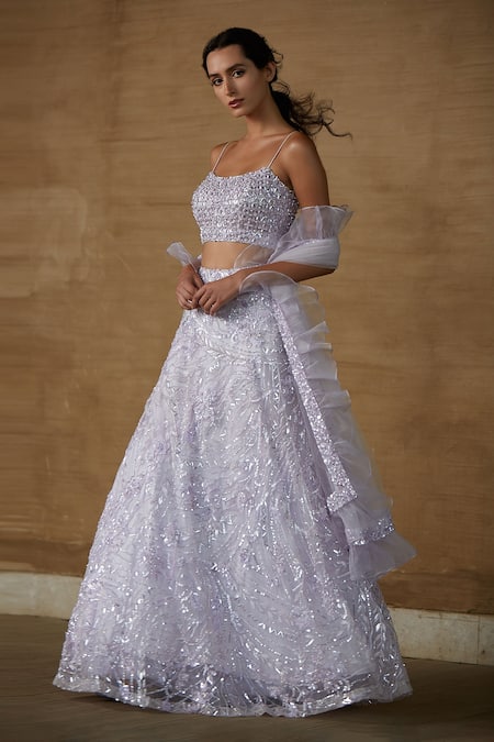 Nadine Dhody Isabella Cutdana Embroidered Bridal Lehenga Set 