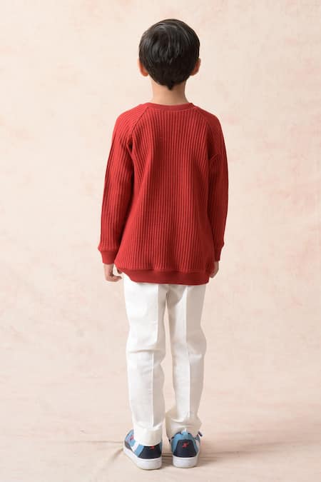 Thetaa Textured Stripe Sweatshirt 