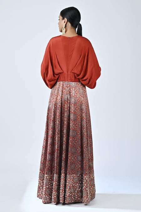 Sejal Kamdar Ajrakh Print Gown 