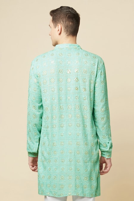 Spring Break Lucknowi Embroidered Kurta Set 