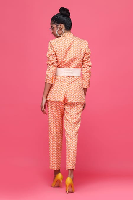 Raasa Ulta Pulta Tulip Print Blazer And Pant Set 