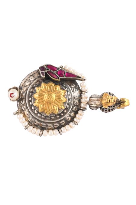 Ajooni Jewels Handcrafted Bird Carved Ring 