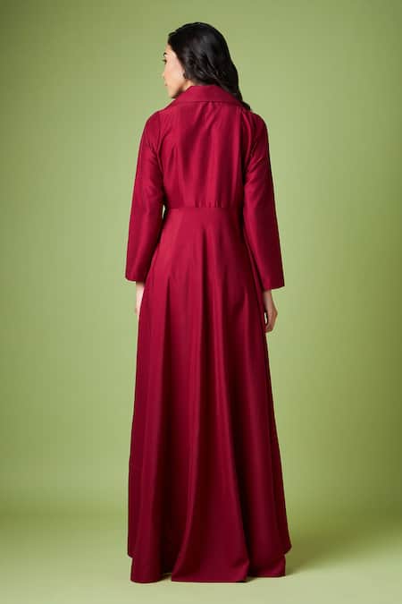 Aakaar Cotton Silk Blazer Tunic & Pant Set 