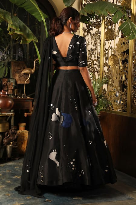 Sahil Kochhar Zayan Patchwork Embroidered Blouse & Lehenga Set 