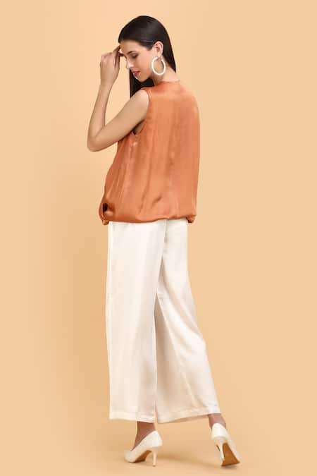 Label Ivish Drape Wrap Top & Pant Set 