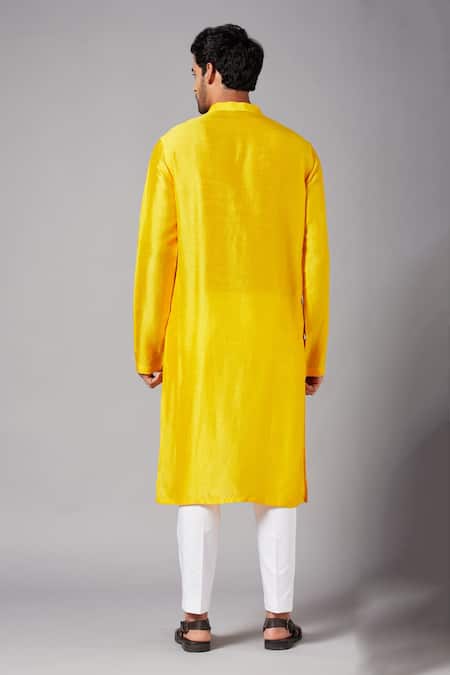 Hilo Design Solid Full Sleeve Kurta Set 