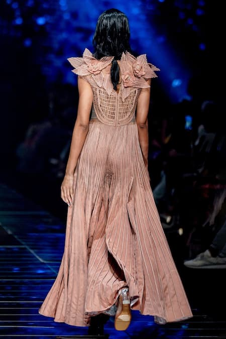 Geisha Designs Alida Pleated Jumpsuit 