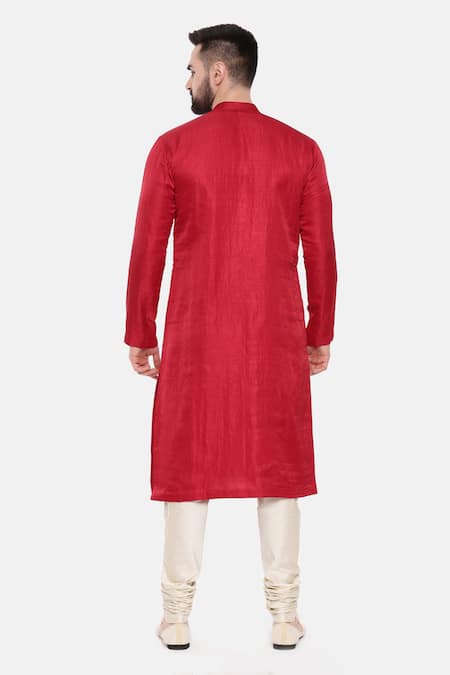 Mayank Modi - Men Mirror Embroidered Kurta Set 