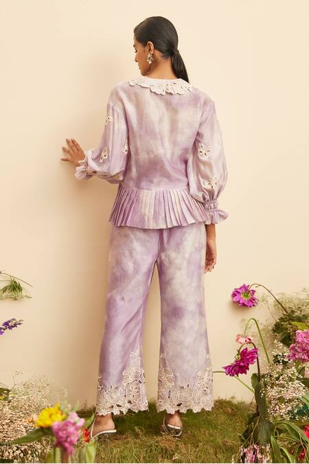 Chandrima Chanderi Butterfly Embroidered Pant 
