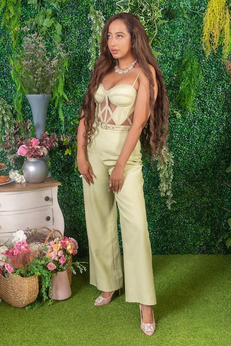 Ohaila Khan Namita Embroidered Corset Jumpsuit 