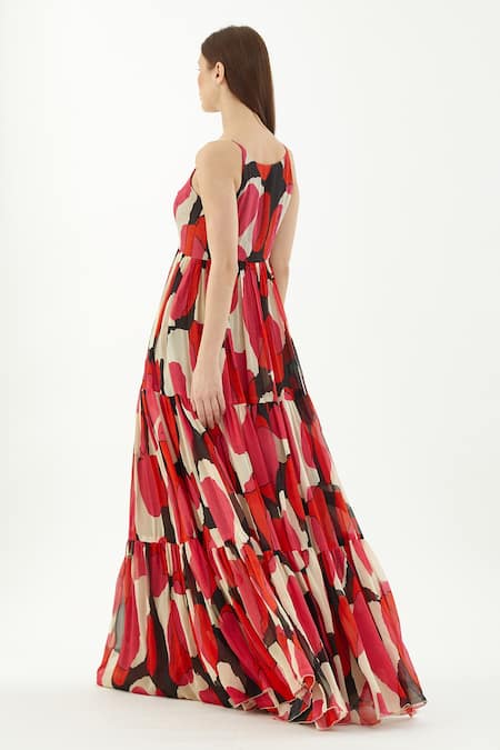 Koai Flared Tiered Dress 