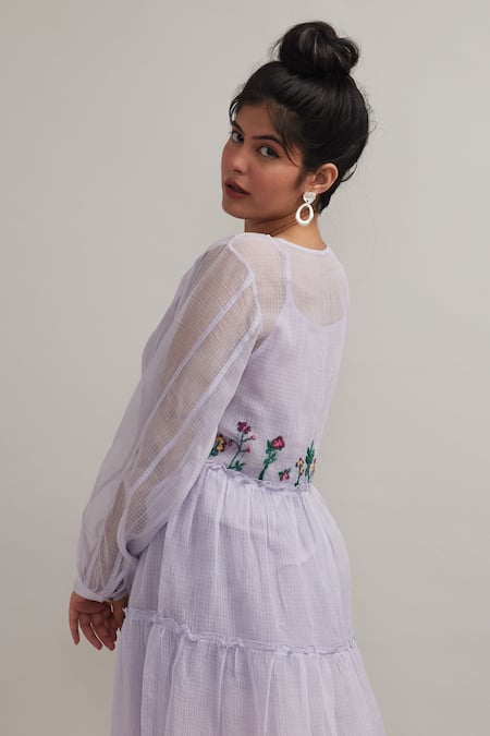 Pallavi Kandoi Woven Tiered Dress 