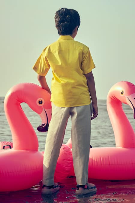 Little Luxury Linen Straight Trouser 