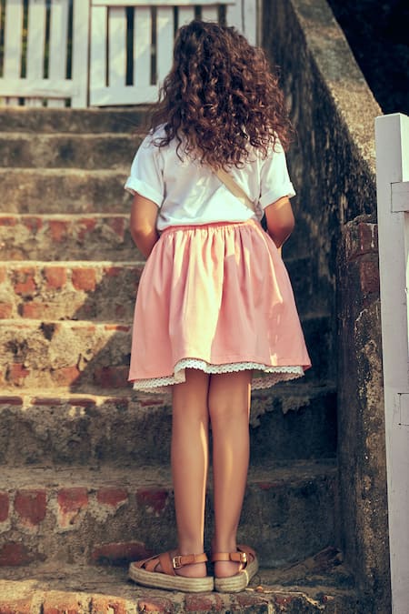 Little Luxury Plain Flared Skirt 