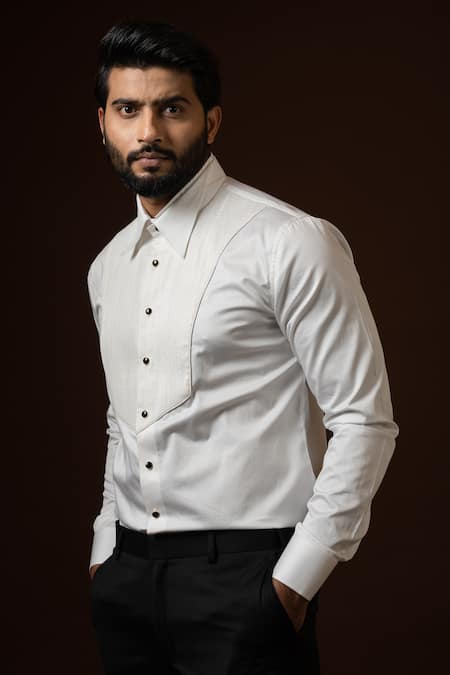 PAARSH Pintuck Yoke Shirt 