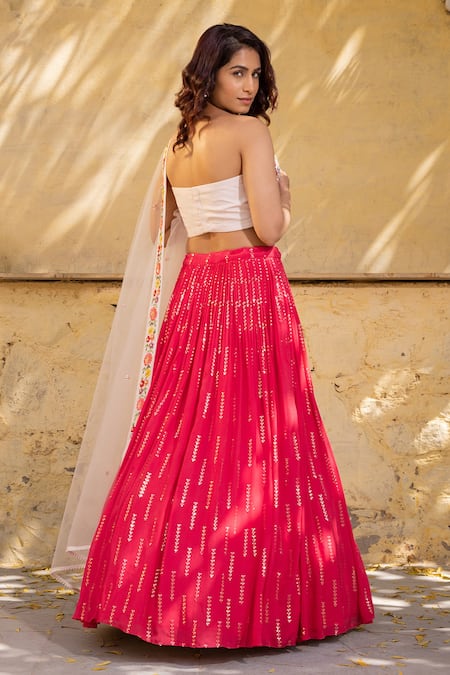 Suruchi Parakh Thread Work Lehenga Set