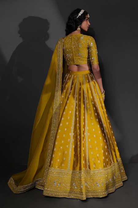 Taisha Forest Jaal Embroidered Hand Blouse 