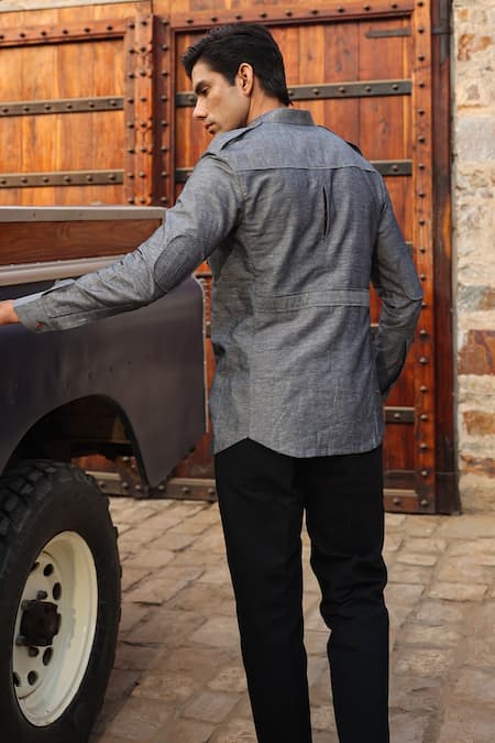 Raw & Rustic By Niti Bothra Plain Shirt Kurta 