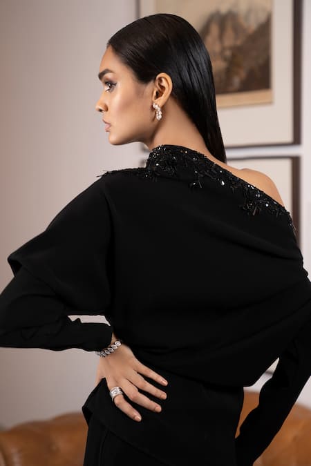 Label Ruhbab Drop Shoulder Top & Pant Set 