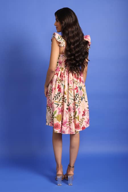 Aroop Shop India Poppy Printed Dress 