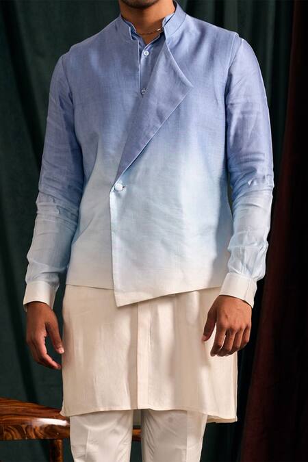 Project Bandi Sky Ombre Bundi & Kurta Set 