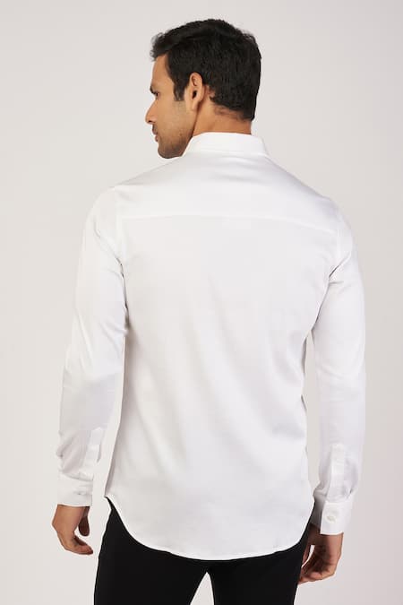 Sanjana Reddy Designs Teddy & Rose Embroidered Shirt 