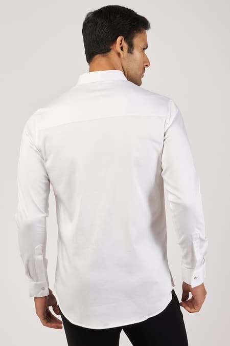 Sanjana Reddy Designs Pineapple Embroidered Shirt 