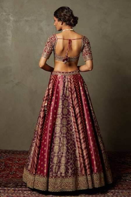 Shop RI.Ritu Kumar Red , Brocade, Organza Sequins, Applique, Ishana Bridal Lehenga Set at Aza Fashions Shop_RI.Ritu Kumar_Red , Brocade, Organza Sequins, Applique, Ishana Bridal Lehenga Set_at_Aza_Fashions