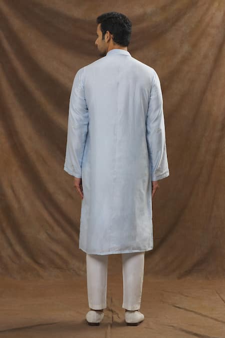The MeN'S Kompany Chanderi Silk Kurta & Pant Set 