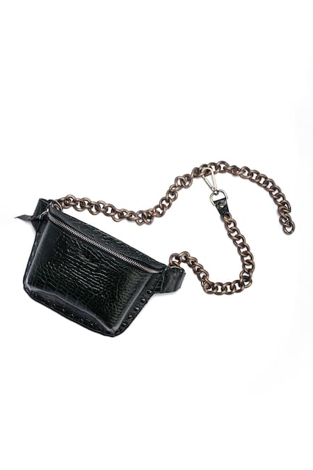 Shop Trov Black Embossed Bag at Aza Fashions Shop_Trov_Black Embossed Bag _at_Aza_Fashions